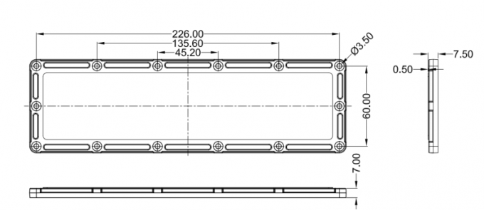 Technical drawing and dimensions for CM-SZ23670-A90*120Â°-28H1 LED lens