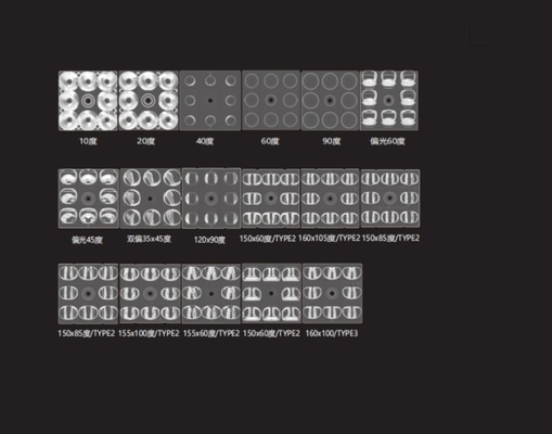 Soczewka optyczna LED 5050 50mm P35x45 stopni do oświetlenia stadionowego