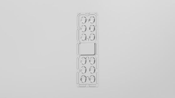 Soczewka do oświetlenia ulicznego LED z ochroną IP66, wydajnością 92% i asymetrycznym rozsyłem światła do zastosowań zewnętrznych